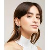 LILIE&WHITE Two Tone Hoop Earrings For Women Boho Earrings With