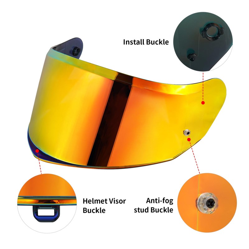 MXJ Gear Stream II Helmet Visor Face Shield For Stream