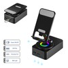 Cell Phone Stand with Wireless Bluetooth Speaker, LED, Anti-Slip Base