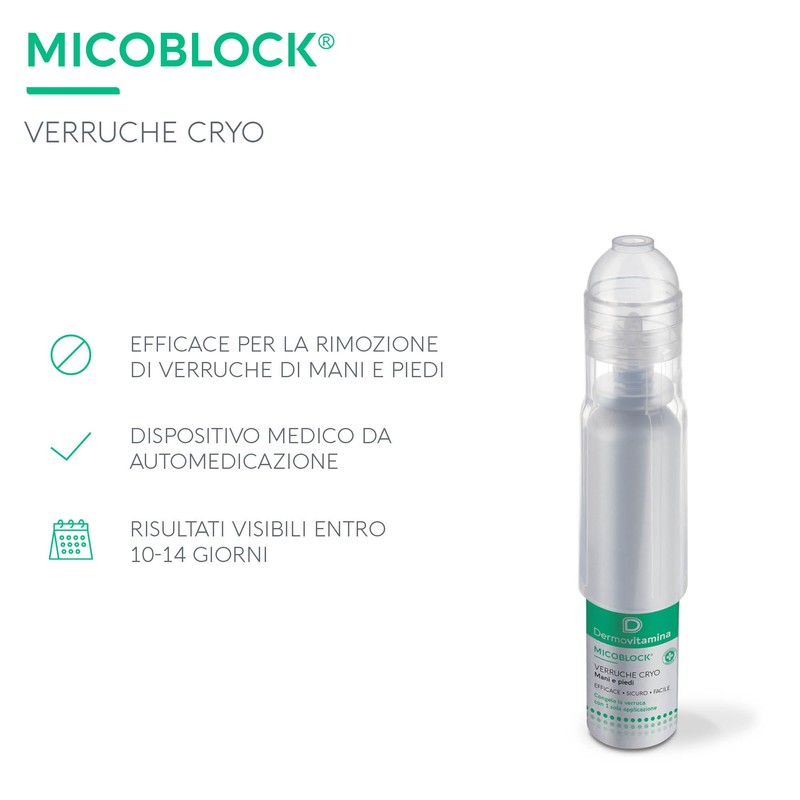 Dermovitamina - Micoblock Verruche Cryo 38ml - Per Mani e