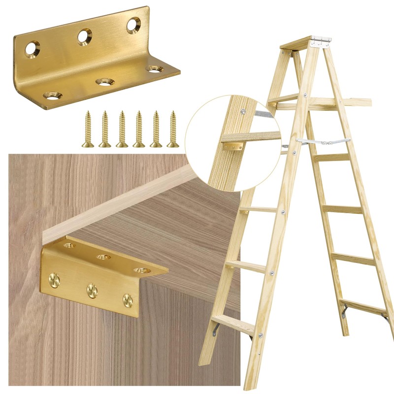 L Bracket, Heavy Duty Corner Brace, 4 Pack 8 Inch