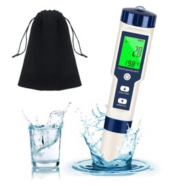 5-in-1 pH-Tester mit Temperaturkompensation, pH-Messung, TDS, EC, Salinität, Temperatur, LCD-Anzeige, für Trinkwasser und Pool Marke: Yesay Diese Seite durchsuchen 36,59 €36,59