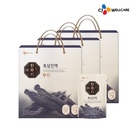 CJ Wellcare 한뿌리 흑삼진액 40ml 24포 x 3개 One Root Black Ginseng Extract 40ml 24 Pouches x 3 Packs