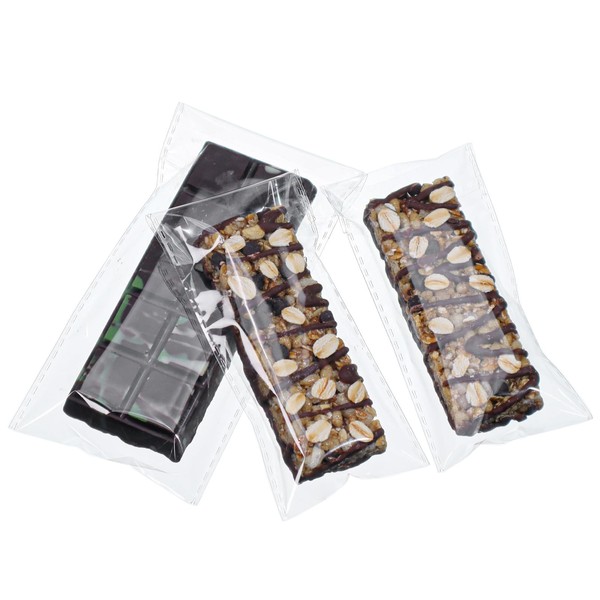 ROSPAKTEK 100Pcs 3x6Inch Self Adhesive Pistachio Dubai Chocolate Bar Bags
