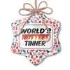 NEONBLOND Christmas Ornament Worlds Hottest Tinner Red White Blue Xmas