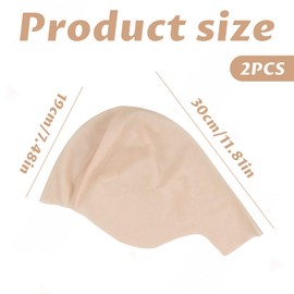 Bald Cap,2 PCS Latex Bald Caps for Dress Cosplay,Skin-Color Bold Caps,Bald Wig for Adult,Bald Cap for Gru Costume,Bald Head Cap Bald Cover,Latex Bald Caps for Adult Men and Women
