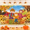 Fall Backdrop Autumn Scarecrow Farm Barn Harvest Photography Background 6x4FT