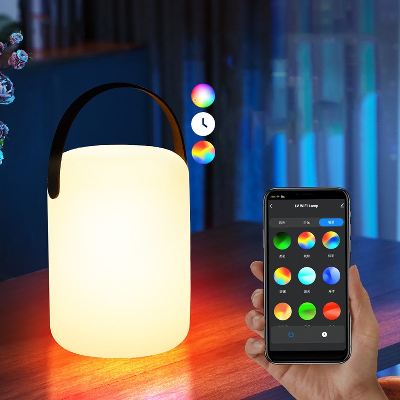 Smart Night Light APP Voice Control Rechargeable Timer WiFi Bluetooth