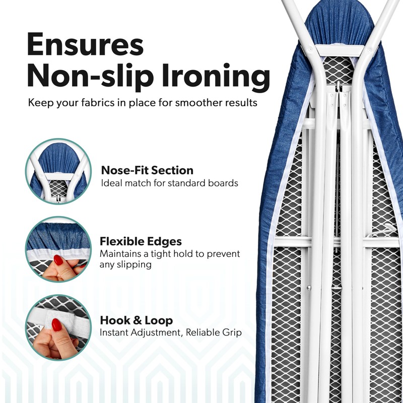 Home Intuition Extra Thick Ironing Board Cover and Pad Iron