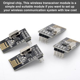 HENGBIRD 4 Pcs nRF24L01 + Wireless Transceiver Module NRF24L01 + 2.4G Wireless Transceiver Radio Transceiver Module RF PI ARM Model Wireless 200M Communication Module Upgrade
