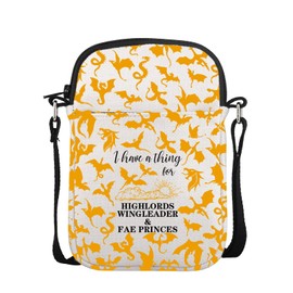 UJIMS Fourth Wing Merchandise Fantasy Reader Crossbody Bag Dark Romance Reader Gift Dragon Rider Lover Gifts (FantasyDark BAG)