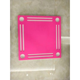 Custom Luxury Modern EVA Waterproof Foldable Mahjong Table with Floating Tray for Pool Card and Poker Games Cross-border SalesSize: 80*80*5cm (31.5*31.5*1.97inch), Color: Red water table