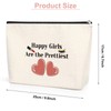 25X17CM Inspirational Makeup Bag for Sister Friends Happy Girls are