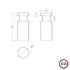 creative cables - Rolé Wooden Wall and Ceiling Pin for