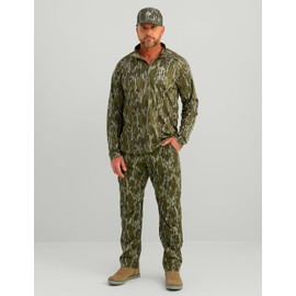 Nomad Men's Ambush Pant, Performance Camo Hunting Pants, Mossy Oak Bottomland, Large