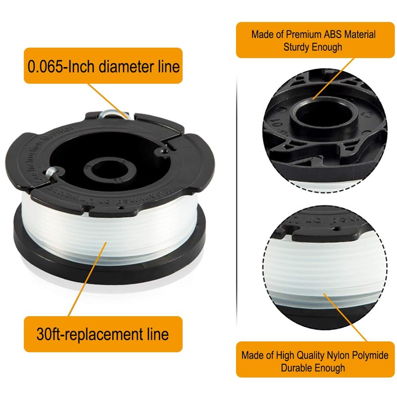 AF-100 String Trimmer Spool Replacement for Black and Decker AF-100