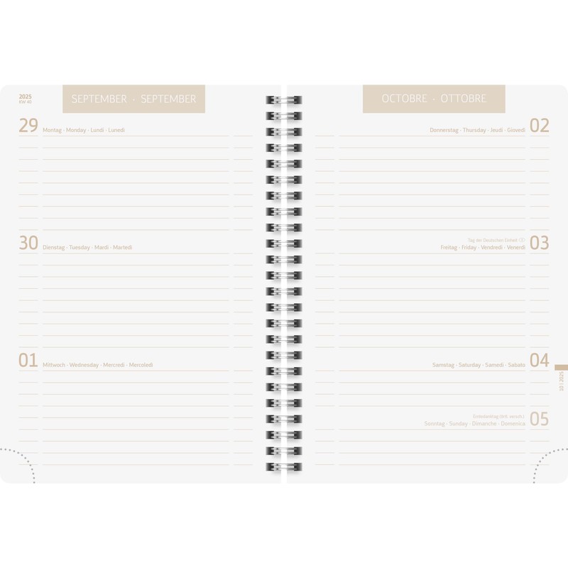 BRUNNEN School Calendar 2025/2026 "Bear" | A5, Plastic