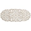 Pack of 6 Floral Lace Oval Doilies 100% Polyester Traditional