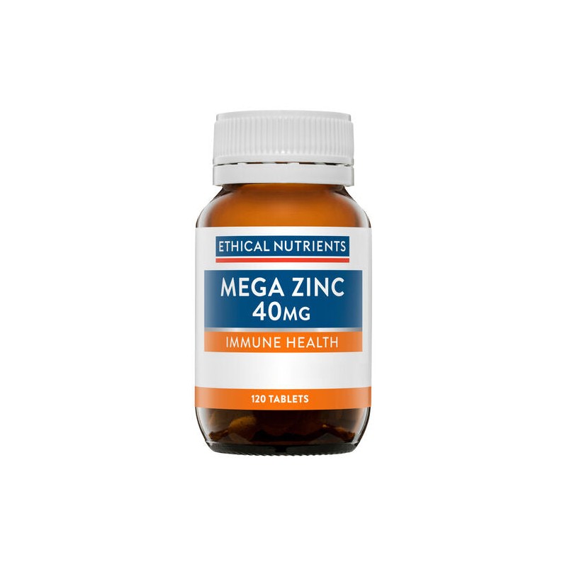 Ethical Nutrients Mega Zinc 40mg 120 Tablets