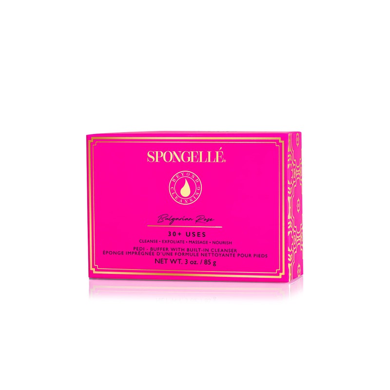 Spongellé Pedi-Buffer - Cleanse, Exfoliate & Polish Feet - Bulgarian