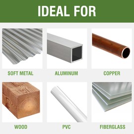 HLOFIZI - Broca extra larga de 3/8 x 12 pulgadas (1 unidad), broca de avión M2 HSS negro y dorado para madera, plástico, lámina de metal fina