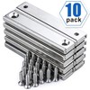 LOVIMAG Neodymium Rectangular Pot Magnets-66 lbs Pulling Force-60x13.5x5mm 10 Packs