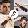 2 Cepillos Cerdas de Jabalí, Cepillo para Cabello Hombre, Cepillo