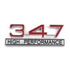 Garage-SixtySix 347 High Performance Emblem Chrome Red
