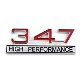 Garage-SixtySix 347 High Performance Emblem Chrome Red