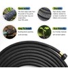 Holldoor Soaker Hose 25 ft 3-Pack for Garden Beds with