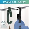 Uenhoy Large Laundry Hooks with Clips 4 Pcs Clothes Pins