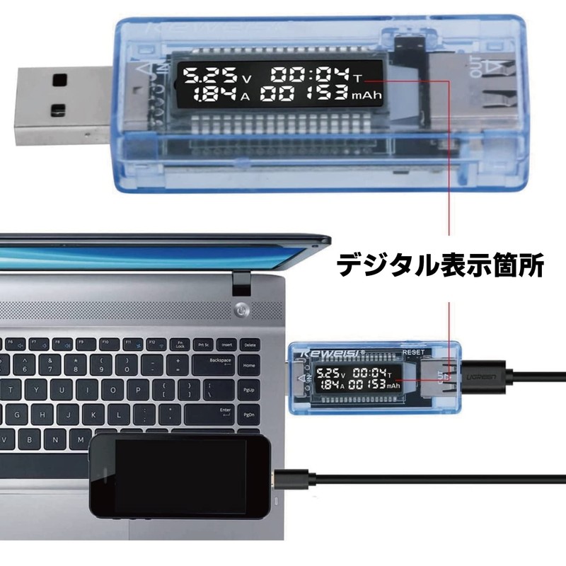 homefunny USB Current Voltage Tester, Checkers, 4 – V/0 – A Fast Charge QC2.0 0 X