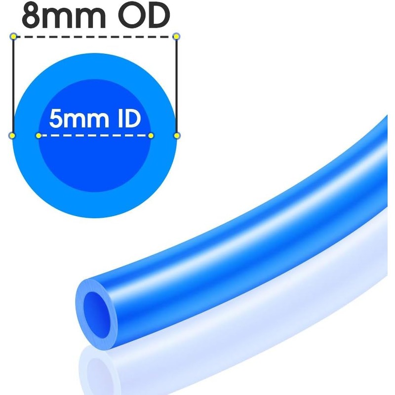 TAILONZ PNEUMATIC Blue 8mm or 5/16 OD 5mm ID Polyurethane