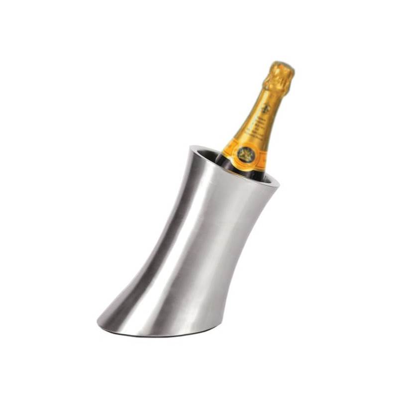 Viski Convex Wine Chiller, Double Wall Wine Cooler, Single Bottle