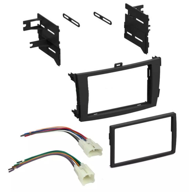 225FWY 2009-2011 Toyota Corolla Stereo Double DIN Dash/Speaker Kit w/Wire