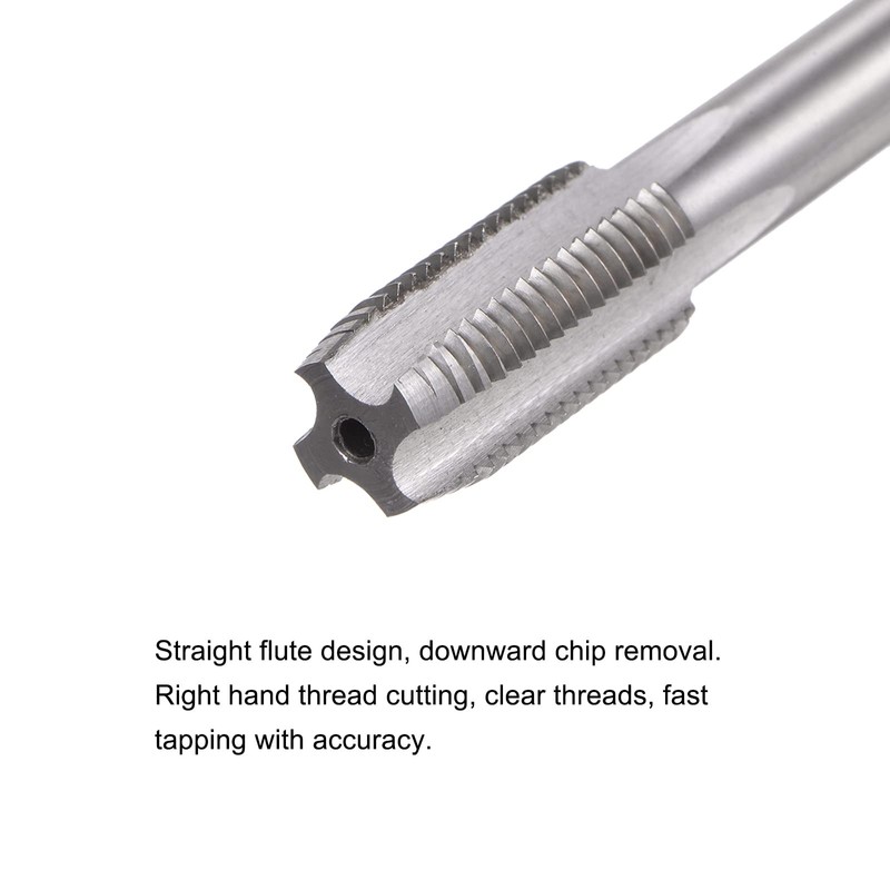 sourcing map Thread Milling Cutter 7/16-20 UNF HSS 4 Straight