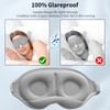 Sleep Eye Mask for Men Women, 3D Contoured Eye Mask