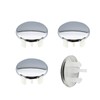 4 Pack Sink Overflow Cover Single Spherical Stainless Steel Insert