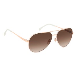 Carrera Women's CARRERA 3005/S Sunglasses, White Copper Gold, 63 mm