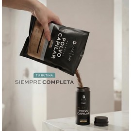 B Life Polvo Capilar Castao Medio  Respuesto con 200gr  con Pigmentos Minerales  Apoyo para Calvici y Volumen  Hair Fill Medium Brown                 
