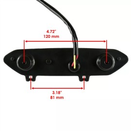 Caltric Complete Taillight fits Yamaha YFZ450R YFZ450X YFZ450RSE 2009 - 2020 Brake Light