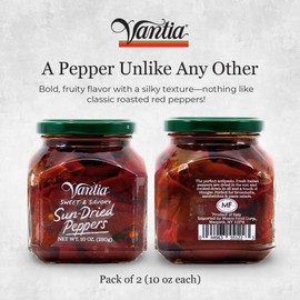 Vantia Sweet & Savory Sun Dried Peppers (2 pack) 10 oz