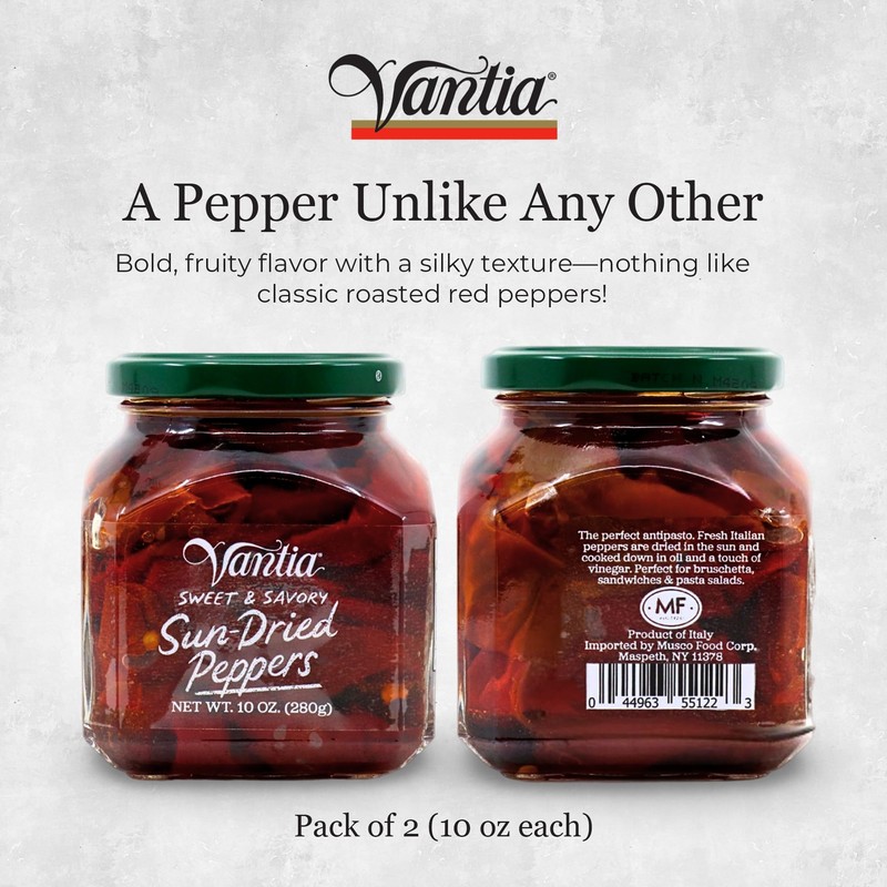 Vantia Sweet & Savory Sun Dried Peppers (2 pack) 10