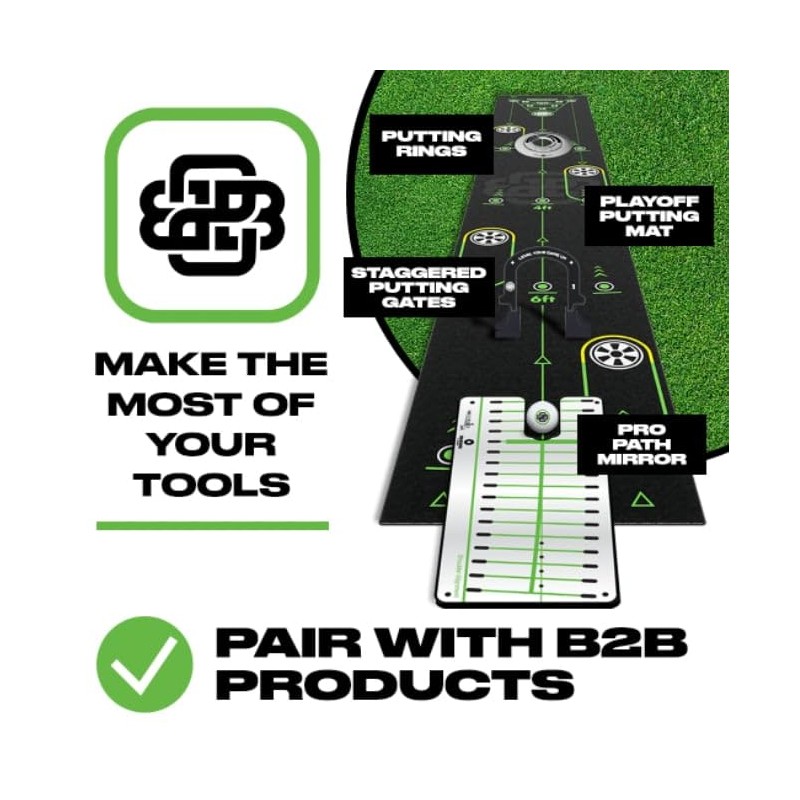 3-Piece Putting Ring Set, Putting Green Indoor Ramp Ring &