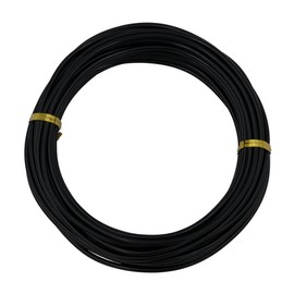 Bonsai Wire, 1 Roll of 3.0mm Anodized Aluminum Wire, 10m/32ft Total, for Bonsai Tree/Plant Training, Sculpting, Crafting (3.0mm, Black)