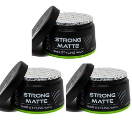 Totex Strong Matte Hair Wax, Strong Matt Hair Styling Wax, Super Matte Effect, Natural Hair Look, Maximum Control, For Professionals, 150 ml (Pack of 12)