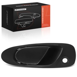A-Premium Front Left Driver Side Exterior Door Handle with Keyhole Compatible with Honda Civic 1992 1993 1994 1995, Textured Black, Replace# 72180-SR3-003