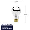 Bulbrite 60A19HM Half Chrome 60W A Shape Bulb (6 Pack)