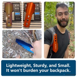 Ultralight Backpacking Trowel Aluminum Shovel Small Potty Multitool with Longer Handle Design Essential for Hiking, Camping and Survival Bags(Black 1 Pack)