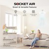 Bell+Howell SocketAir Wireless Ceiling Fan Light with Remote Control, Extender,110-120